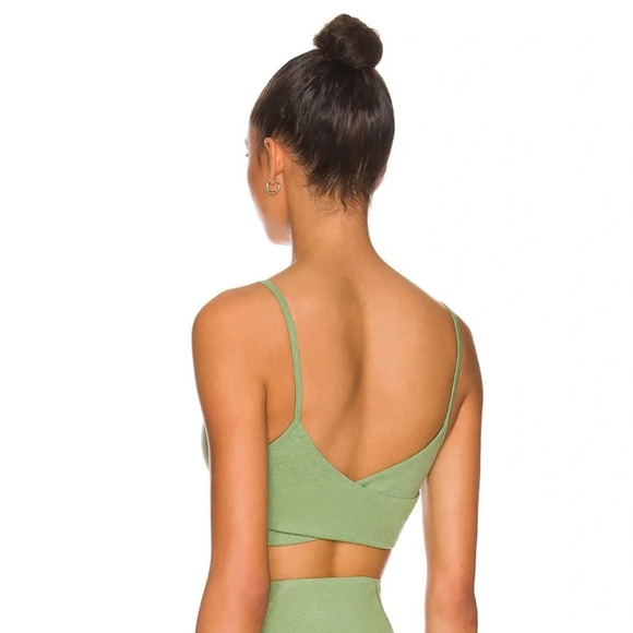 WellBeing + BeingWell Loungewell Willow Sports Bra Green Revolve - Picture 2 of 11
